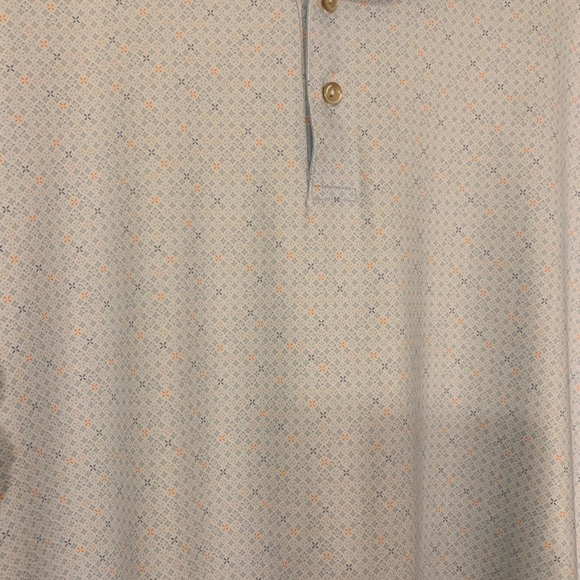 Peter Millar Baby Blue With Corral Accents. Dri Fit Golf Polo Size XXL - Picture 2 of 7